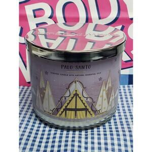 BBW Palo Santo Holiday Packaging Large 3 Wick Candle Home Fragrance